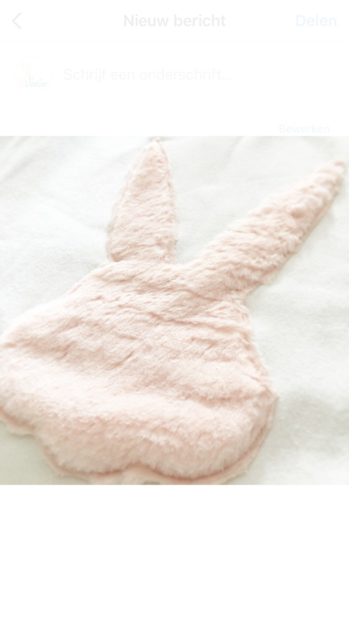 roze konijn detail