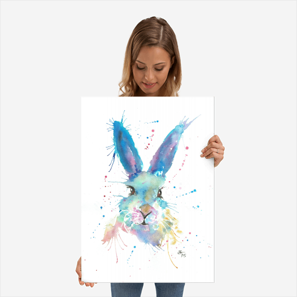 kleurrijk konijn