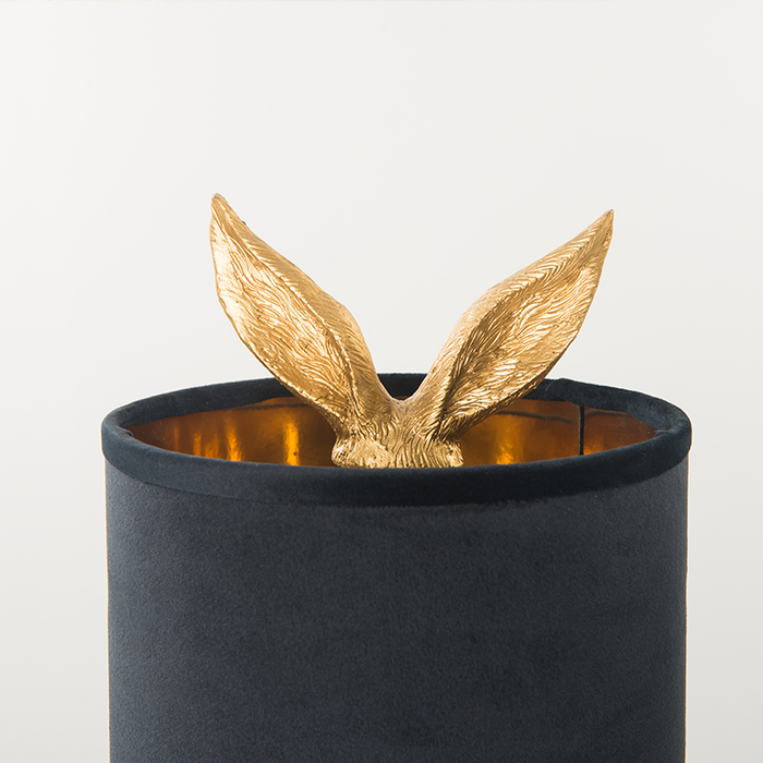 konijnenoren gouden konijn tafellamp